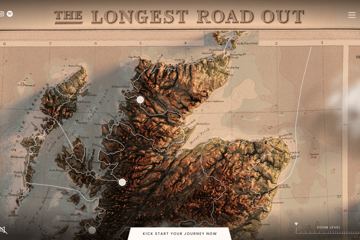 The Longest Road Out website preview
